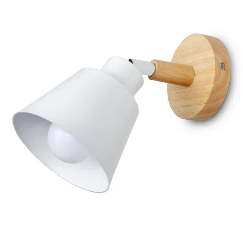 Skandinavisk minimalistisk væglampe til roligt lys Væglampe Tech Butik Hvid uden pære