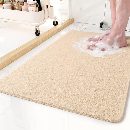 Skridsikker Brusemåtte - Hurtigttørrende Hygiejnisk Badeværelsesmåtte for Sikkerhed og Komfort Badeværelsesmåtter Tech Butik Gul Lille (40x60 cm)