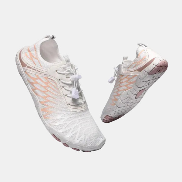 Skridsikre Alltags-Barfodssko med Fleksibel Konstruktion Sneakersneakers Tech Butik Hvid / Rosa 36