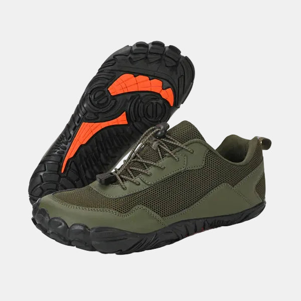 Skridsikre Efterårs-Barfodssko med Fleksibel Pasform Sneakersneakers Tech Butik Olivgrøn EU 36