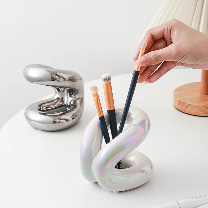 Skulpturel Knudeholder til Badeværelse og Makeupbord Holder Tech Butik