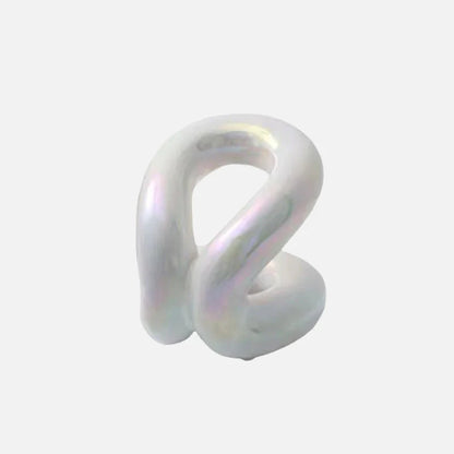 Skulpturel Knudeholder til Badeværelse og Makeupbord Holder Tech Butik Hvid