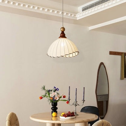 Skulpturel Plisseret Loftslampe til Moderne Rustikke Rum Pendellampe Tech Butik