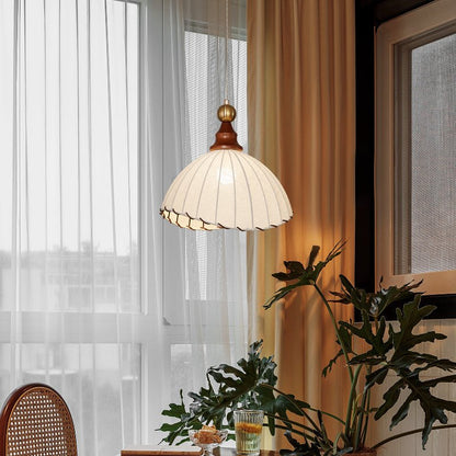 Skulpturel Plisseret Loftslampe til Moderne Rustikke Rum Pendellampe Tech Butik