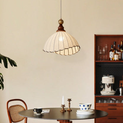 Skulpturel Plisseret Loftslampe til Moderne Rustikke Rum Pendellampe Tech Butik
