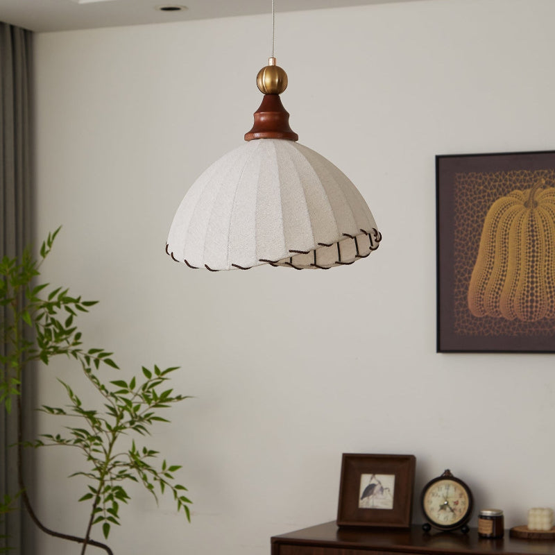 Skulpturel Plisseret Loftslampe til Moderne Rustikke Rum Pendellampe Tech Butik