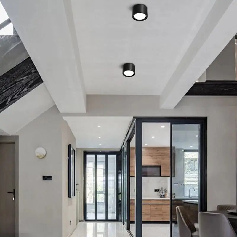 Overflademonteret LED Downlight – Moderne Justerbar Spot Belysning Tech Butik