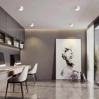 Overflademonteret LED Downlight – Moderne Justerbar Spot Belysning Tech Butik