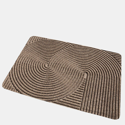 Slidstærk Geometrisk Dørmatte til Indendørs og Udendørs Brug Dørmåtte Tech Butik Khaki 45cm x 75cm