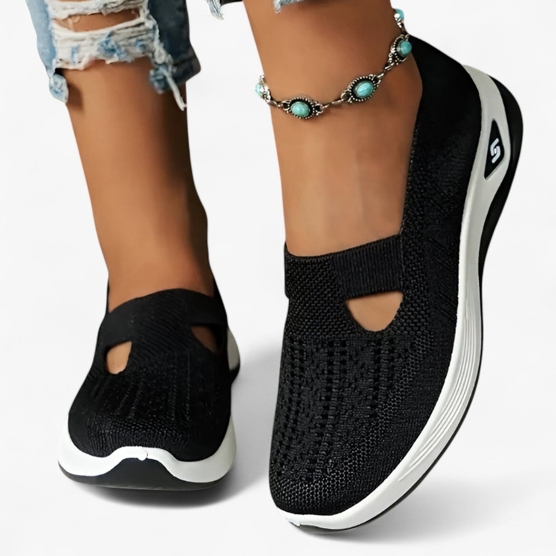 Slip In Sko med Stødabsorberende Såler – Komfortable og Åndbare Slip-On Sko Kvinders sko Tech Butik