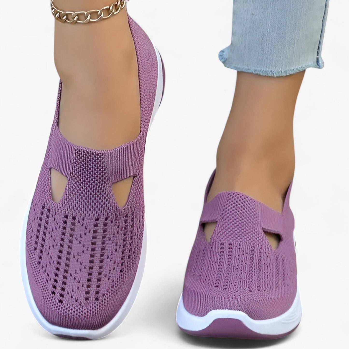 Slip In Sko med Stødabsorberende Såler – Komfortable og Åndbare Slip-On Sko Kvinders sko Tech Butik