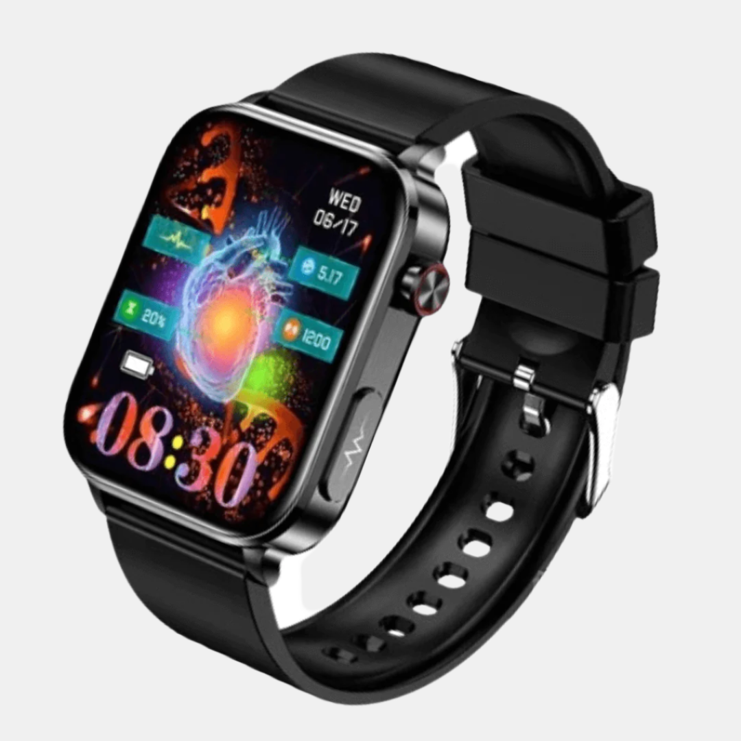 Smart Sundhedsur med Skånsom Overvågning Smart Watch Tech Butik Sort