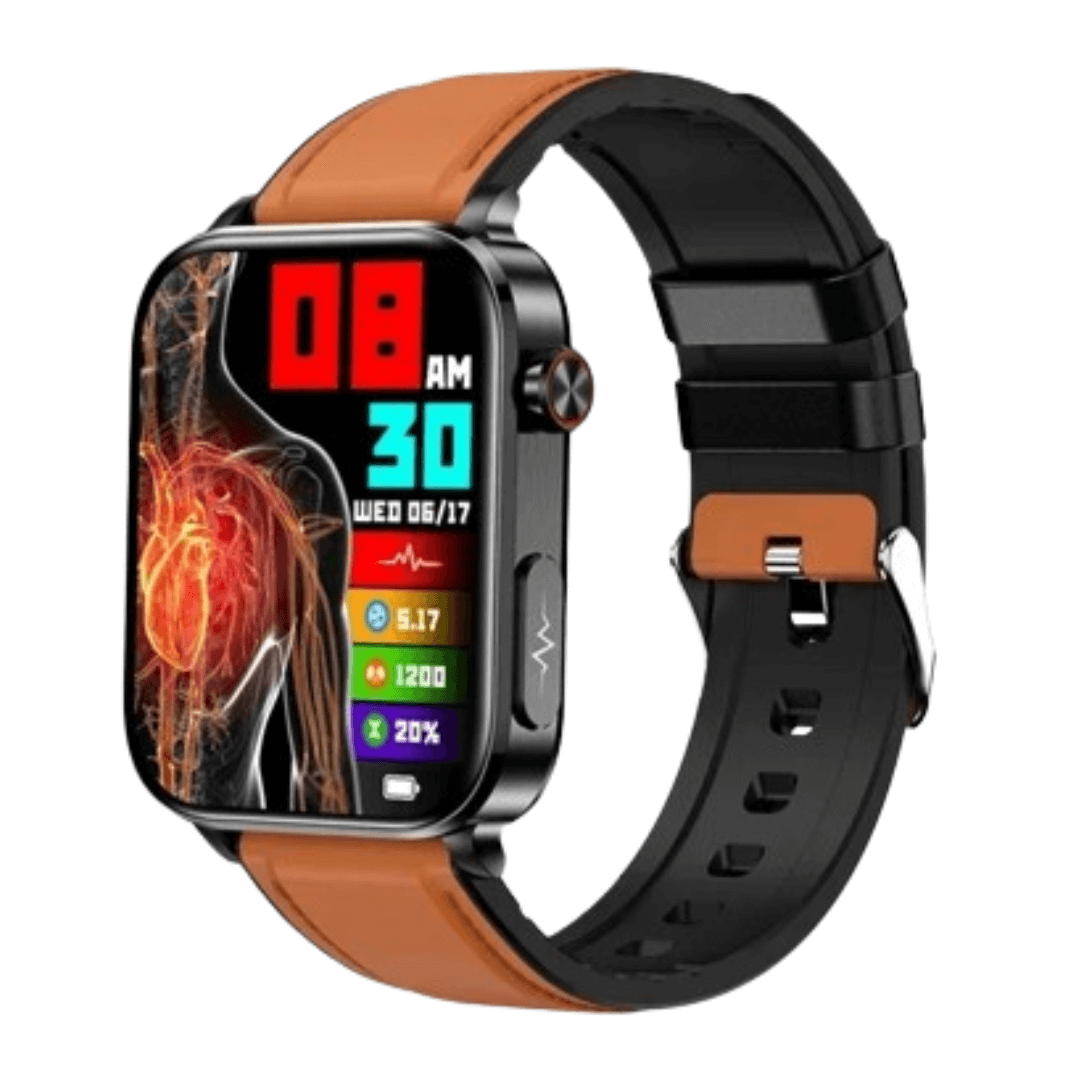 Smart Sundhedsur med Skånsom Overvågning Smart Watch Tech Butik Brun