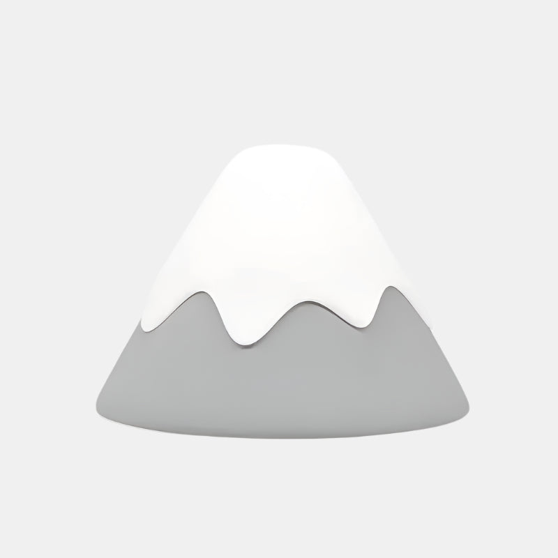 Smart Træ-Bordlampe med Bjerginspireret Design Børnelamper Tech Butik Grå