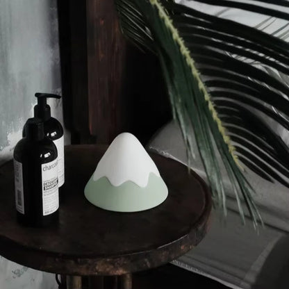 Smart Træ-Bordlampe med Bjerginspireret Design Børnelamper Tech Butik