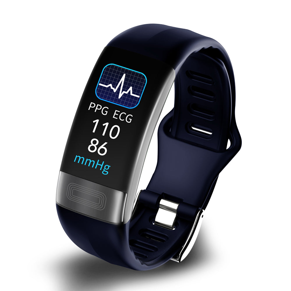 Smart fitness-trackerur til kvinder med EKG og sundhedsovervågning Armbåndsure Tech Butik Blå