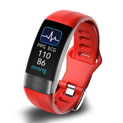 Smart fitness-trackerur til kvinder med EKG og sundhedsovervågning Armbåndsure Tech Butik Rød