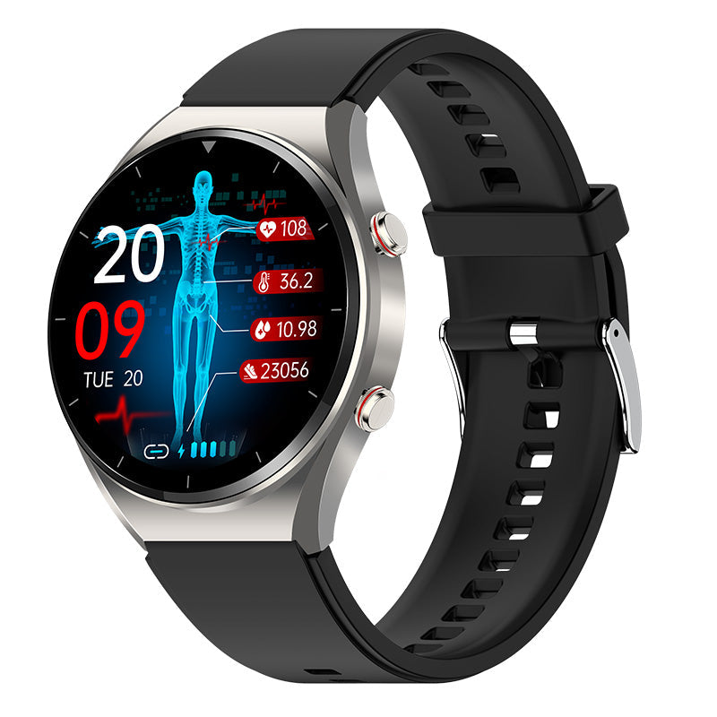 KL09 Smartwatch – Avanceret SundhedsTracker Bærbar teknologi Tech Butik Sølv
