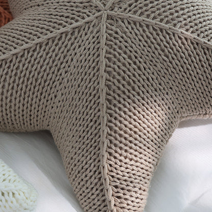 Caspian Starfish Strikket Pude – Kystcharme Dekorative puder Tech Butik