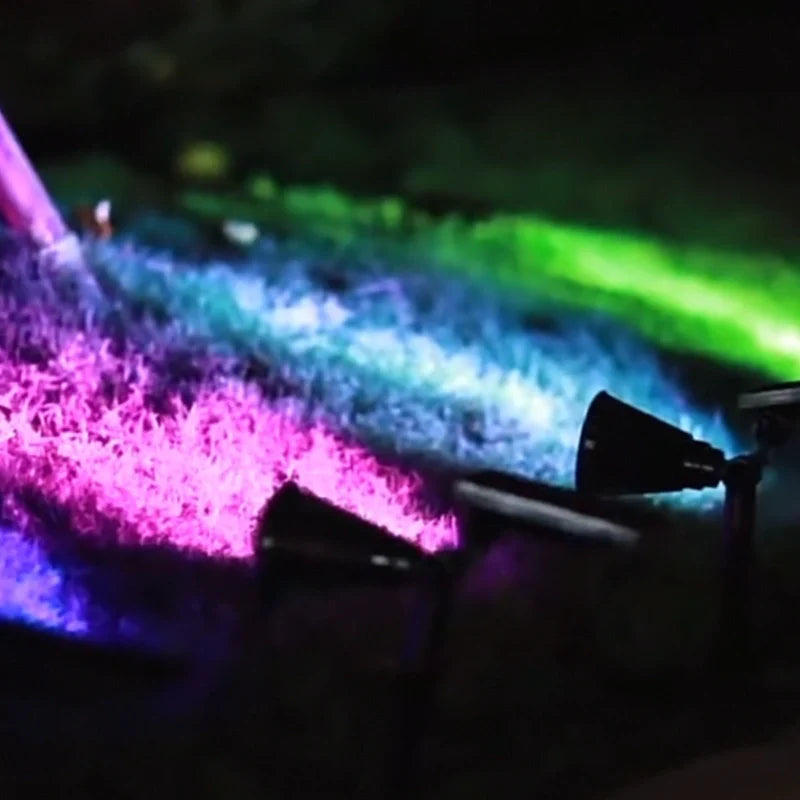 Soldrevet Havespotlight – Miljøvenlig Udendørsbelysning Outdoor Lights Tech Butik 4 Flerfarvet