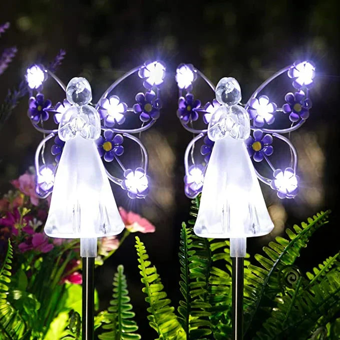 Himmelsk Glød LED Havelampe med Elegant Engel Design Udendørs belysning Tech Butik