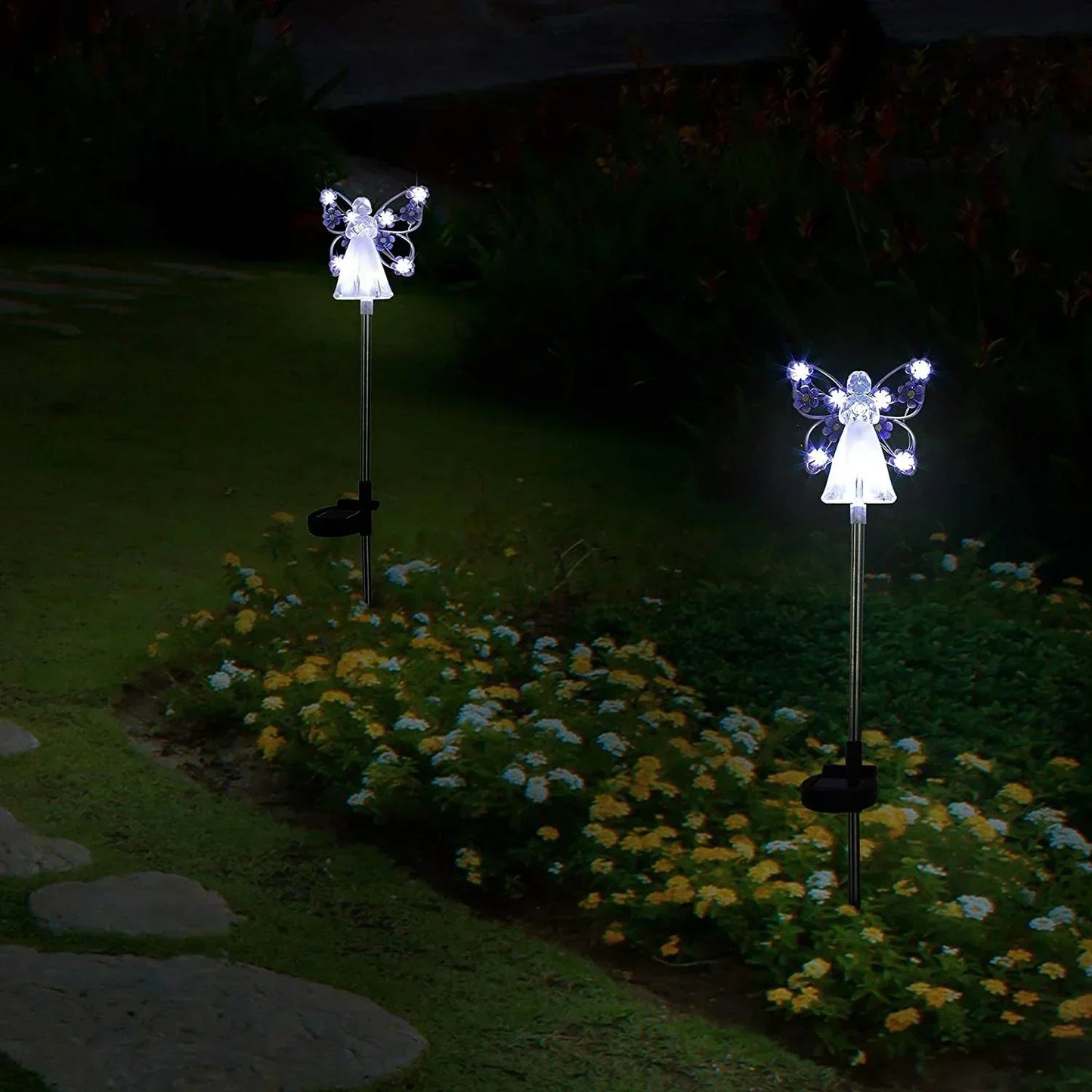 Himmelsk Glød LED Havelampe med Elegant Engel Design Udendørs belysning Tech Butik