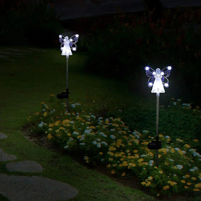 Himmelsk Glød LED Havelampe med Elegant Engel Design Udendørs belysning Tech Butik