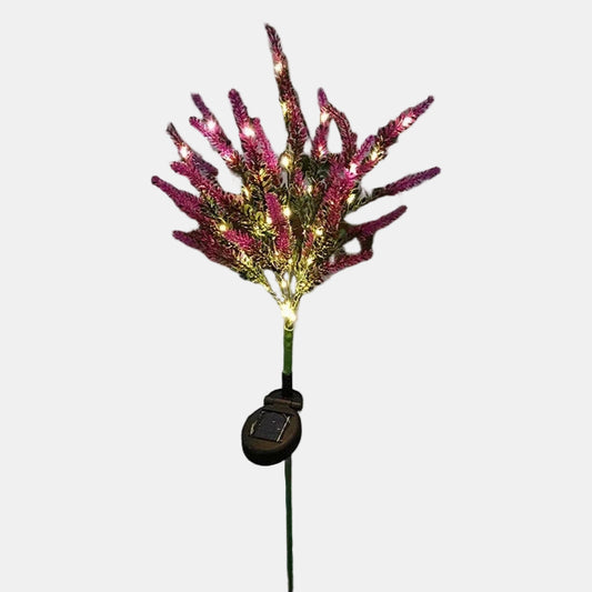 Solcelle LED Haveblomst Lys til Udendørs Dekoration Havebelysning Tech Butik Lavendel Pink-Rød