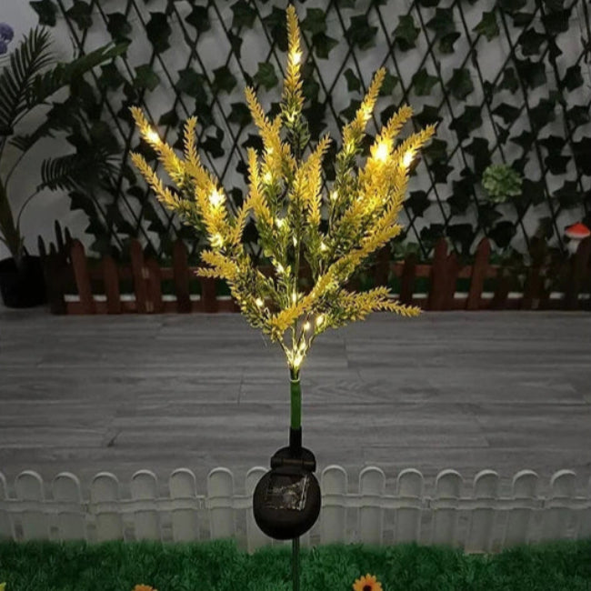 Solcelle LED Haveblomst Lys til Udendørs Dekoration Havebelysning Tech Butik Lavendel Gul