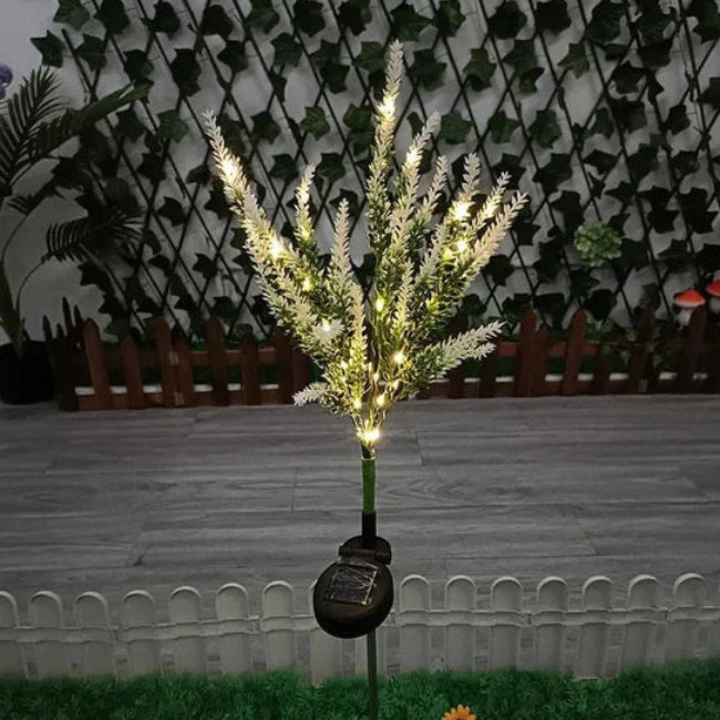 Solcelle LED Haveblomst Lys til Udendørs Dekoration Havebelysning Tech Butik Lavendel Hvid