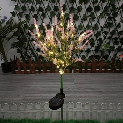 Solcelle LED Haveblomst Lys til Udendørs Dekoration Havebelysning Tech Butik Lavendel Pink