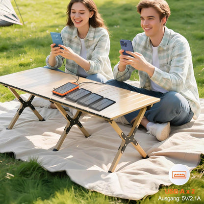 Solcelle-Powerbank – Pålidelig opladning til rejser & udendørsbrug Bærbare powerbanks Tech Butik