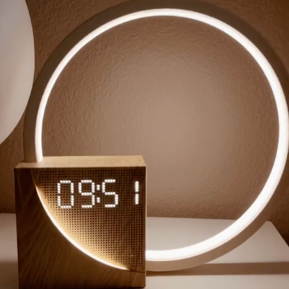 Solopgangs Vækkeur med Touch Lys og Oplader Clocks Tech Butik