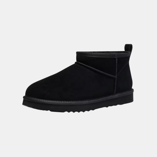 Sorte Vinterstøvler til Damer med Pelsfoder og Komfortable Plateau Ankelstøvler til Kolde Dage Kvinders vinterstøvler Tech Butik Sort 36