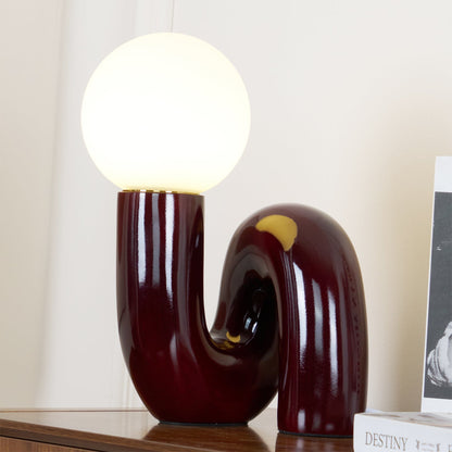 Elegant Spiral Glasbordlampe – Moderne Elegance med Skulpturelt Lys Table lamp Tech Butik