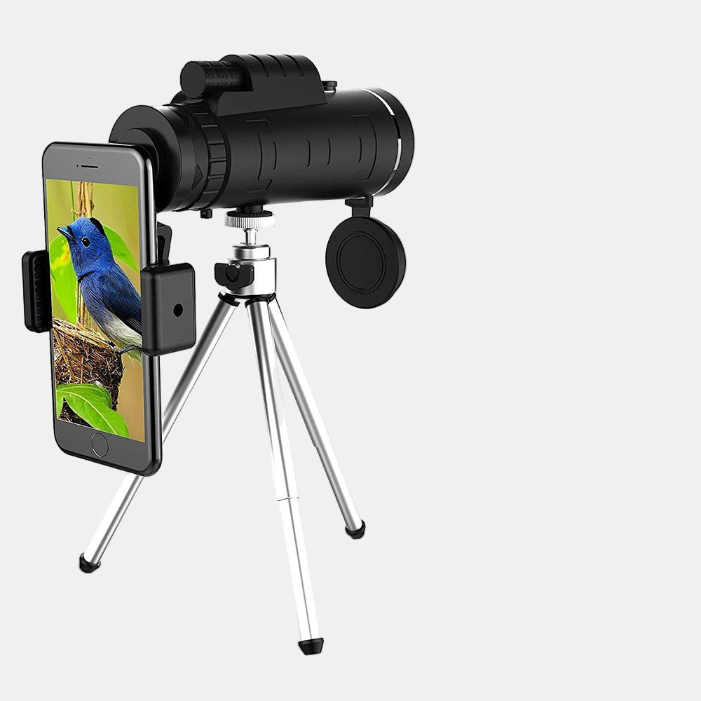 HD Monokular – Højtydende Vandtæt Teleskop med Smartphoneholder & Tripod Tech Butik
