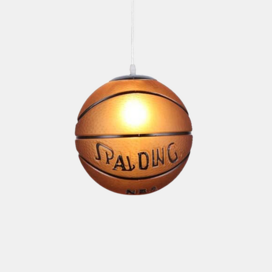 Stilfuld Glas LED Loftlampe – Lys Op i Børneværelset Belysning Tech Butik Basketball Wired 20 CM