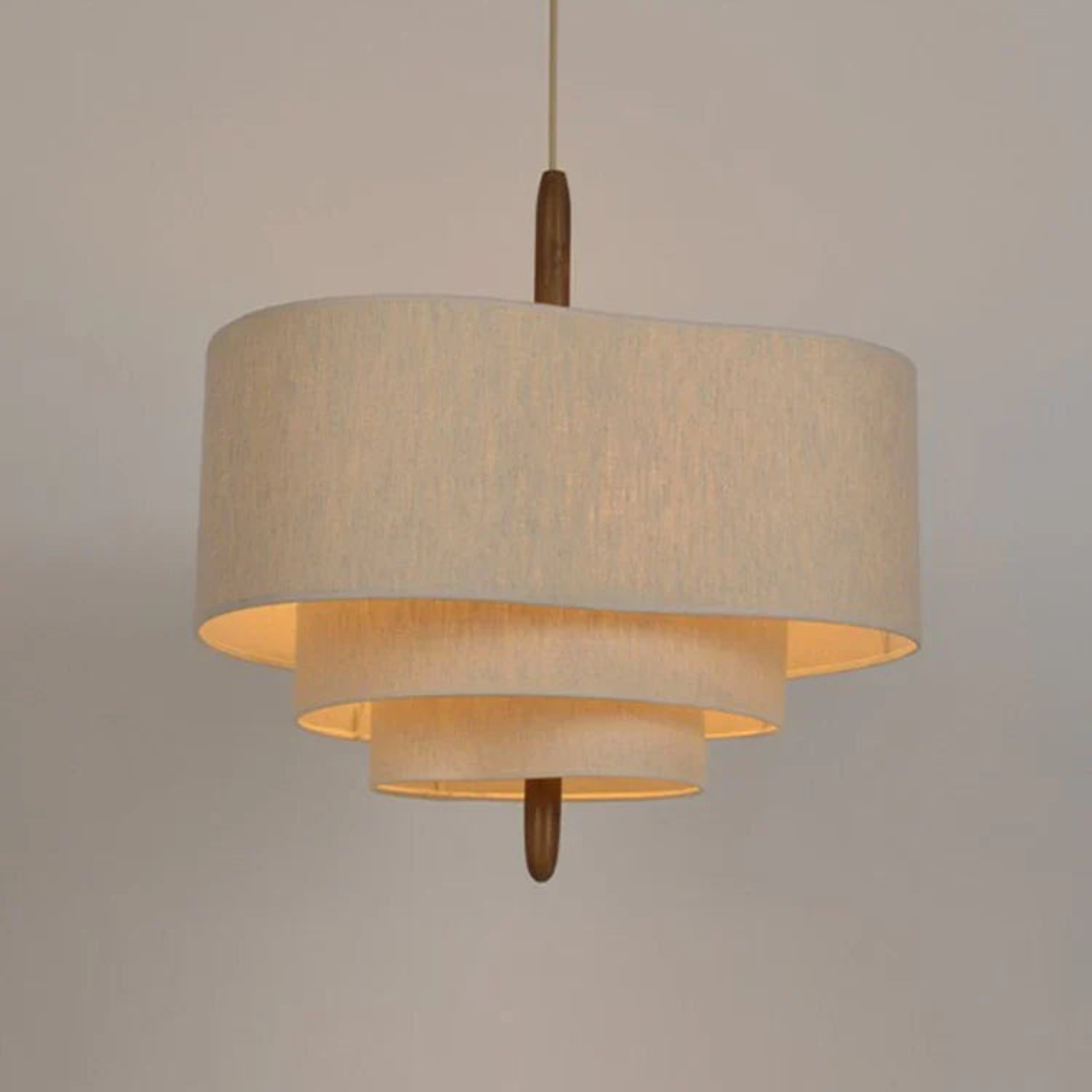 Stilfuld Stoffet Lysekrone – Moderne Loftslampe til Soveværelse, Stue eller Spisestue Kronleuchtere Tech Butik