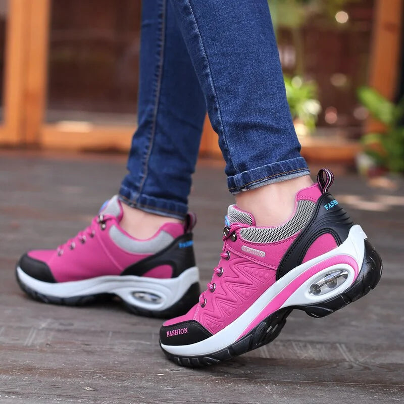 Dame Sneakers med Stødabsorberende Luftpude Kvinders sko Tech Butik Rosa 35