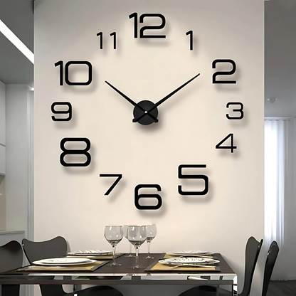 Stort elegant vægur til et moderne interiør Ure Tech Butik B 60-90 cm