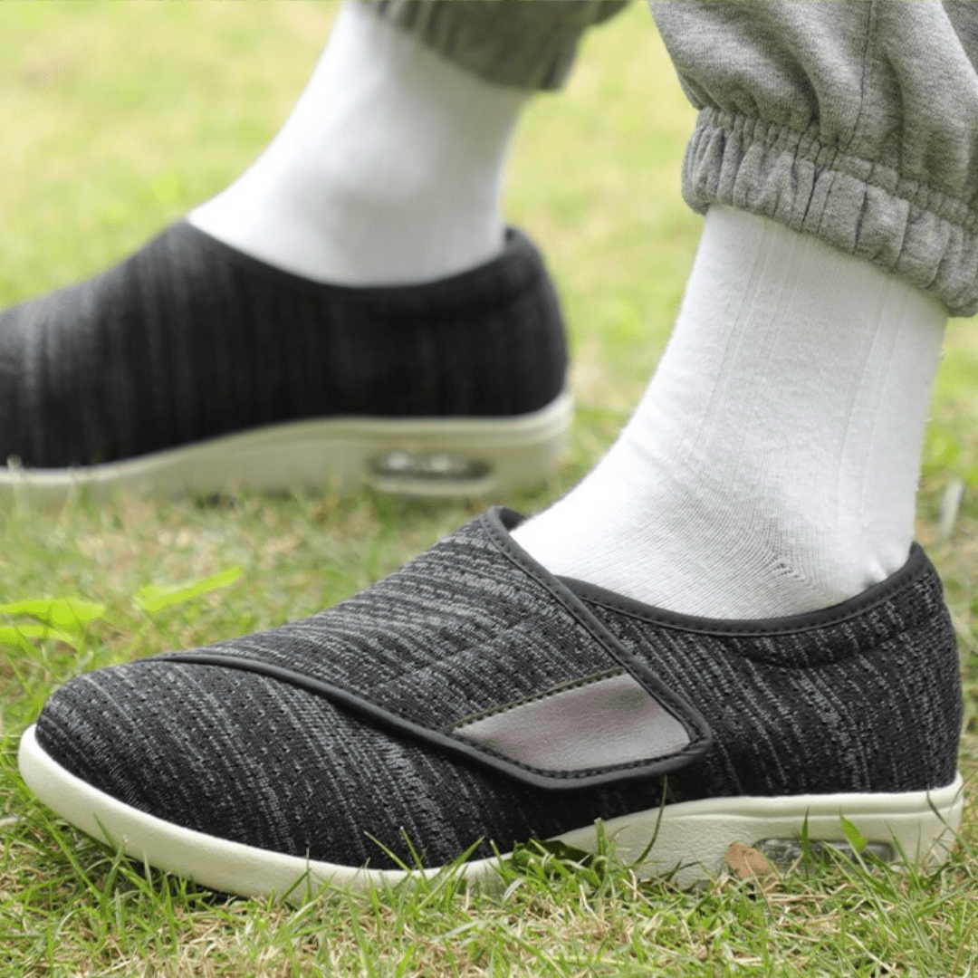 Bred Ortopædisk Sko til Diabetikere – Komfort og Støtte til Følsomme Fødder Shoes Tech Butik Grå 36