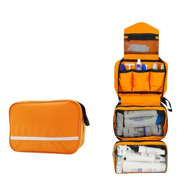 Bærbar Hængende Kosmetikpose Organizer Cosmetic & Toiletry Bags Tech Butik Orange