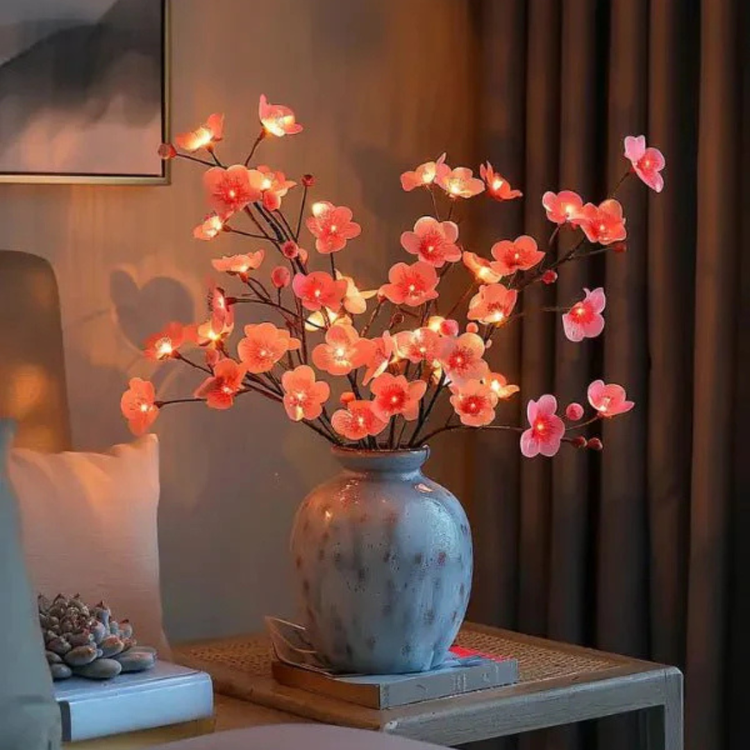 Fortryllede Grenlys – Magisk og Stemningsfuld Hjemmedekoration home decor Tech Butik Kirsebærblomst