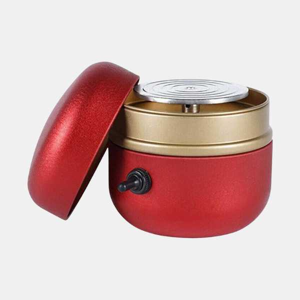 Mini elektrisk drejeskive til keramik – Kompakt og nem at bruge til kreativt lerarbejde Home Tech Butik Rød