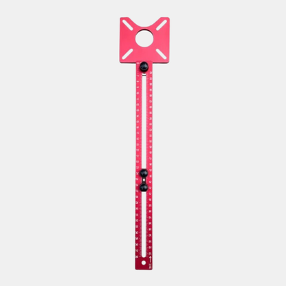 3-i-1 fræsebits rillebeslag lineal – Multifunktionelt måle- og guideværktøj til præcisions træbearbejdning DIY Tools Tech Butik Rød 36cm