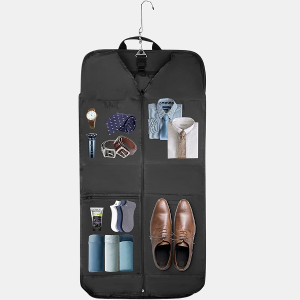 Sammenfoldelig Vandtæt Rejsetaske til Tøj – Kompakt Carry-On Suit Organizer med Rem Bags Tech Butik