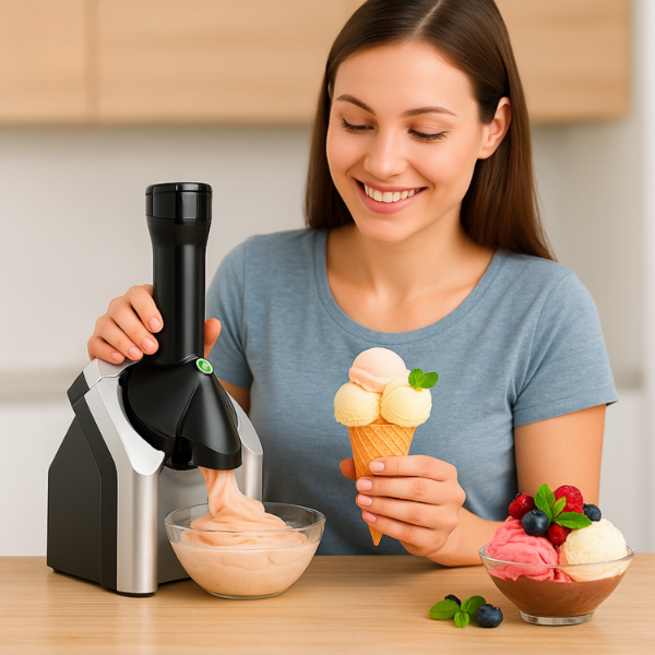 Elektronisk ismaskine – Hurtig og nem hjemmelavet frossen dessert Kitchen & Dining Tech Butik