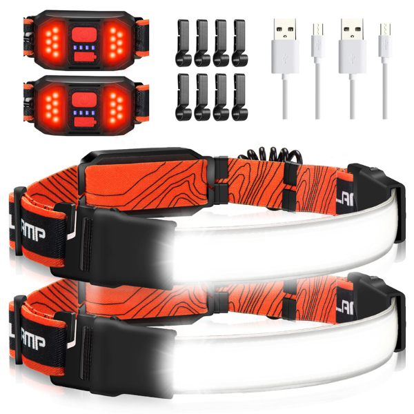 Genopladelig Pandelampe – 1000 Lumen, 230° Vidvinkel, Vandafvisende til Klar Udendørsbrug Headlamps Tech Butik