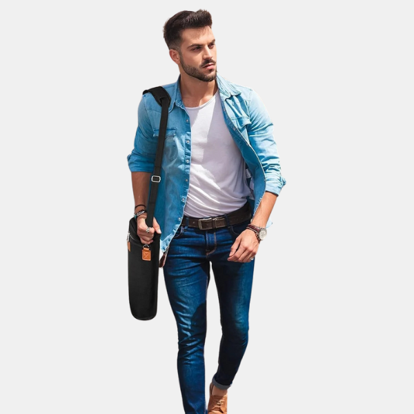 Isoleret Dobbelt Vinflaske Taske – Stilfuld og Bærbar til Perfekt Nedkøling Bags Tech Butik