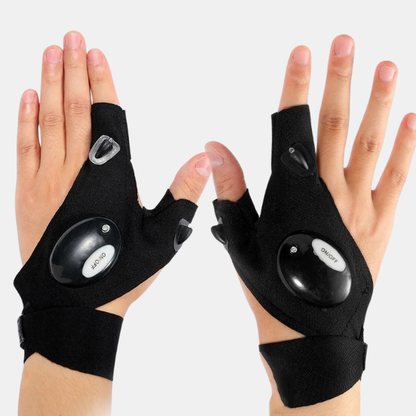 Vandtætte Handsker med Indbyggede LED-lys Hand Gloves Tech Butik Venstre+højre